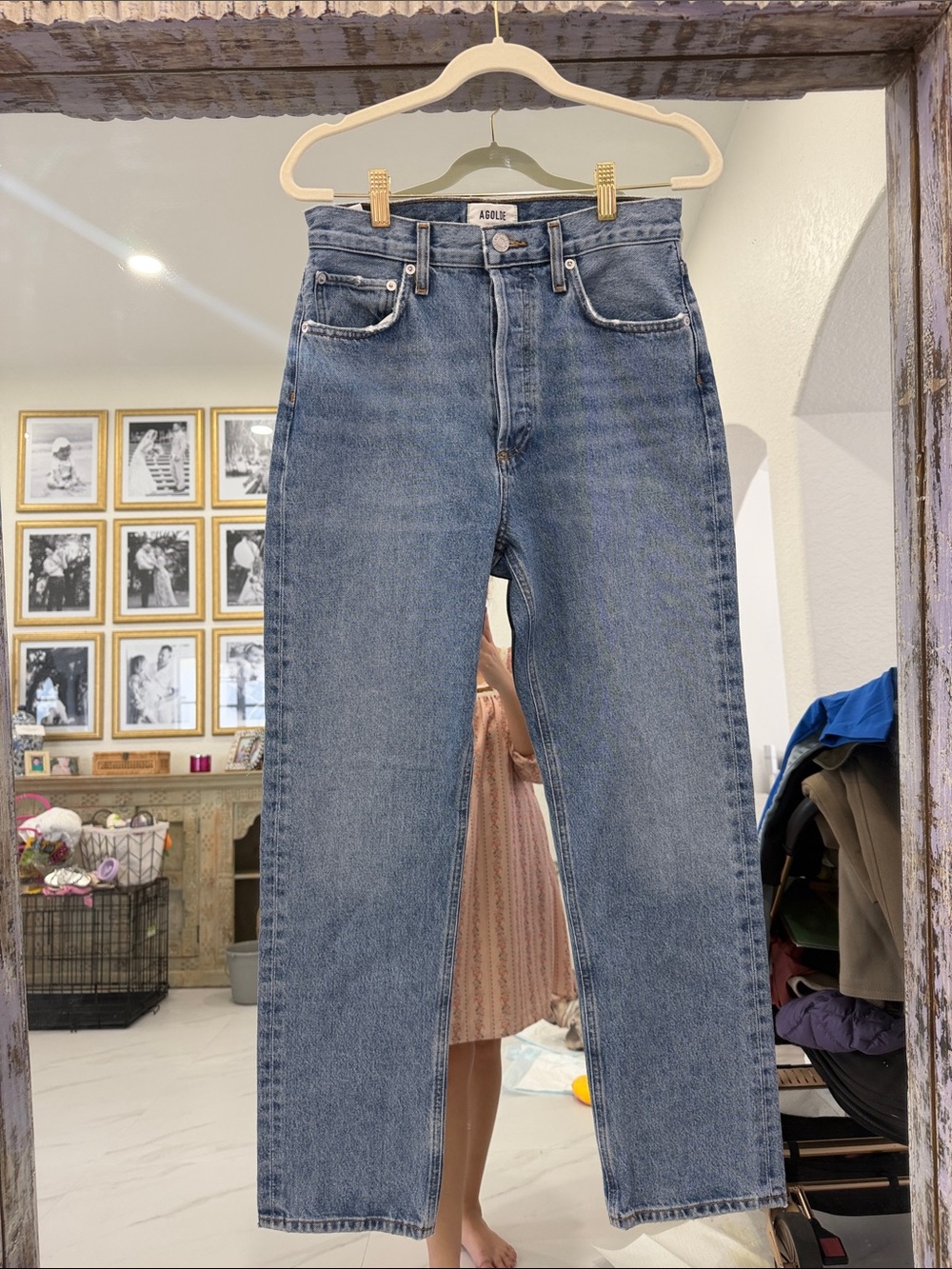 NWOT Agolde Women's 90'S PINCH WAIST HIGH RISE STRAIGHT